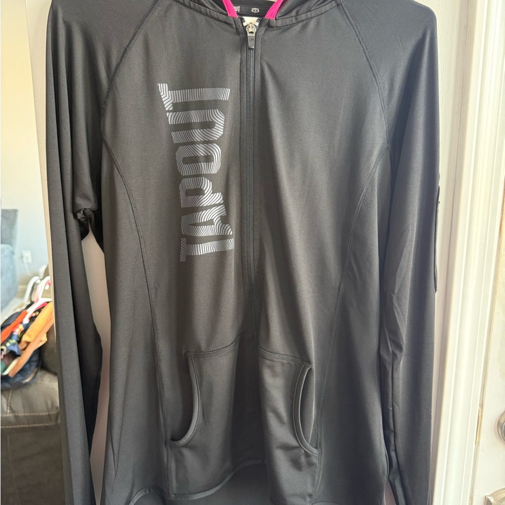Tapout Black and Pink Zip-Up Jacket
